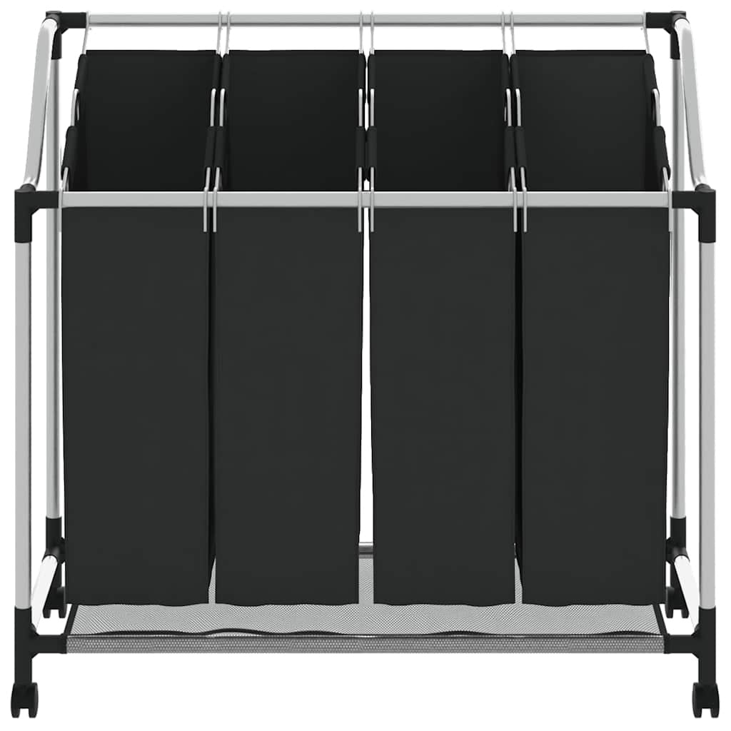 4-compartment laundry sorter  with wheels