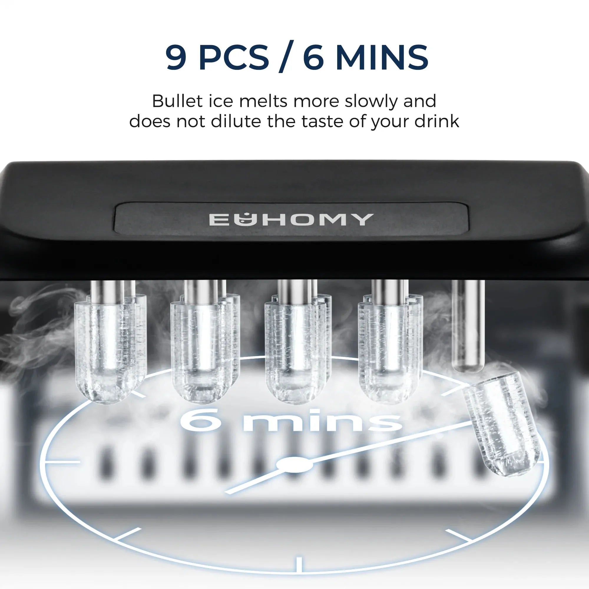 SIMZIFE Countertop Ice Maker Machine Portable